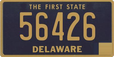 DE license plate 56426