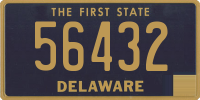 DE license plate 56432