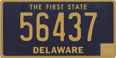 DE license plate 56437