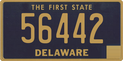 DE license plate 56442