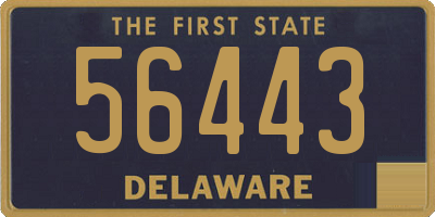DE license plate 56443
