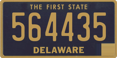 DE license plate 564435