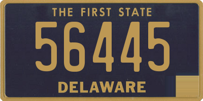 DE license plate 56445