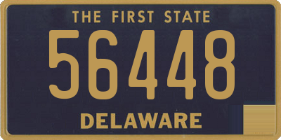 DE license plate 56448