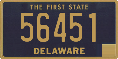 DE license plate 56451