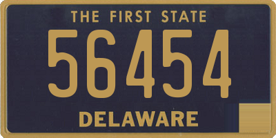 DE license plate 56454