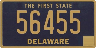 DE license plate 56455