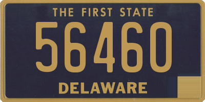 DE license plate 56460