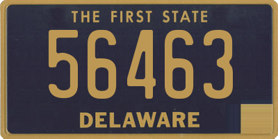 DE license plate 56463