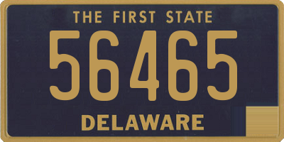 DE license plate 56465