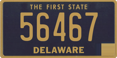 DE license plate 56467