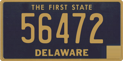 DE license plate 56472