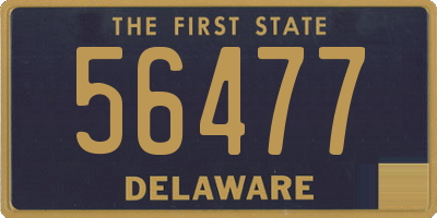 DE license plate 56477