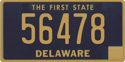 DE license plate 56478