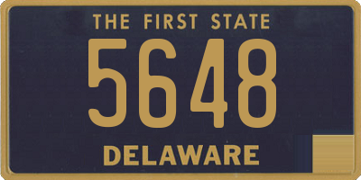 DE license plate 5648