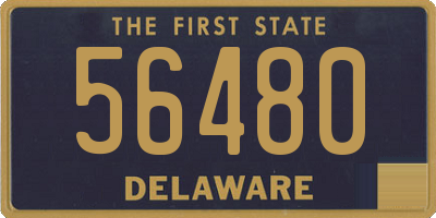 DE license plate 56480