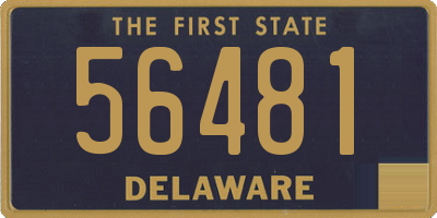 DE license plate 56481