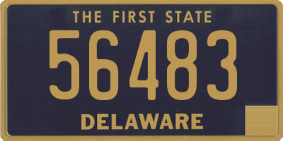 DE license plate 56483