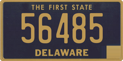 DE license plate 56485