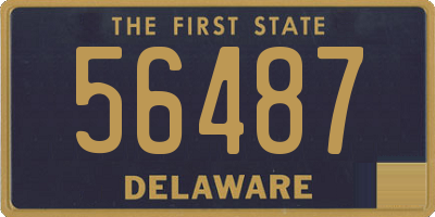 DE license plate 56487