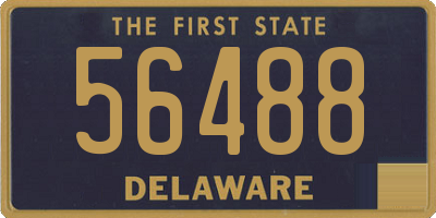 DE license plate 56488
