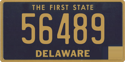 DE license plate 56489