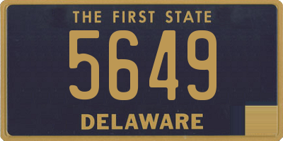 DE license plate 5649