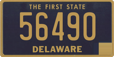 DE license plate 56490