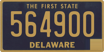 DE license plate 564900
