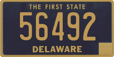 DE license plate 56492