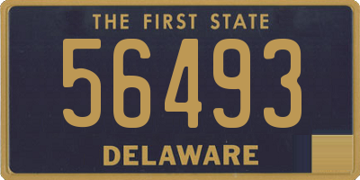 DE license plate 56493