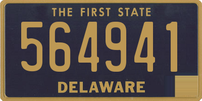 DE license plate 564941