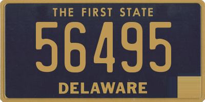 DE license plate 56495