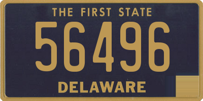 DE license plate 56496