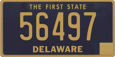 DE license plate 56497