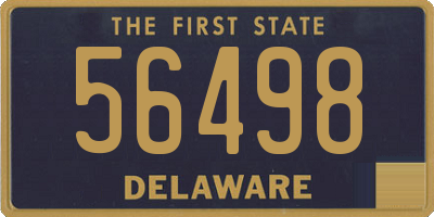 DE license plate 56498
