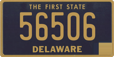 DE license plate 56506