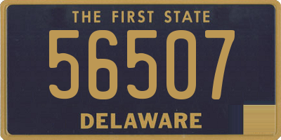 DE license plate 56507