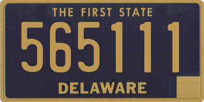 DE license plate 565111