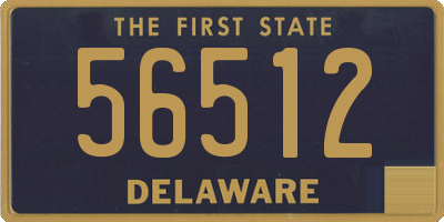 DE license plate 56512