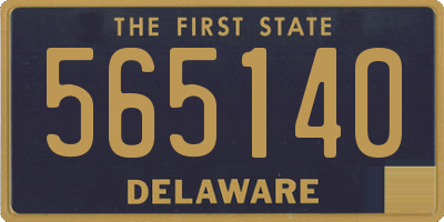 DE license plate 565140