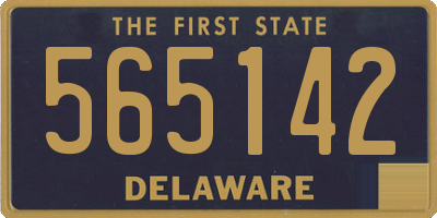 DE license plate 565142