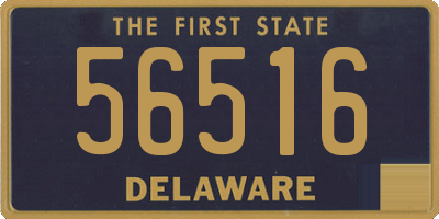 DE license plate 56516