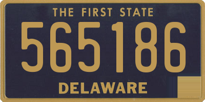 DE license plate 565186