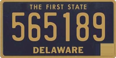 DE license plate 565189
