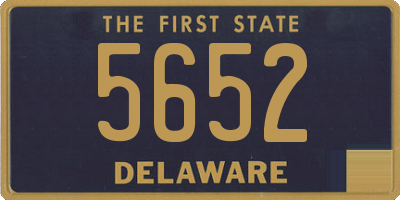 DE license plate 5652