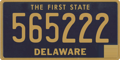DE license plate 565222