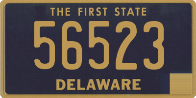 DE license plate 56523