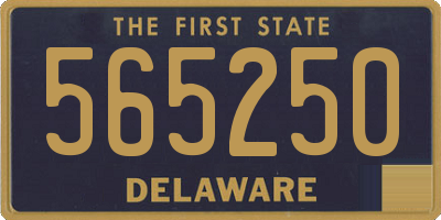 DE license plate 565250
