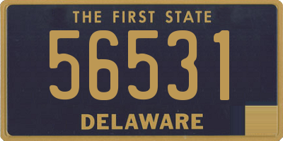 DE license plate 56531